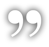 White Close Quotation Mark with slight drop shadow